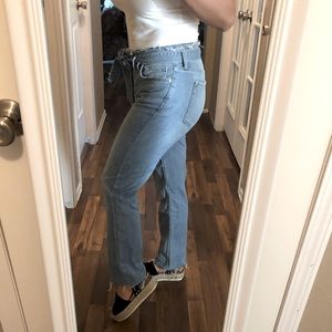 Sam Edelman “The Stiletto Crop Boot” High Rise Crop Boot Denim